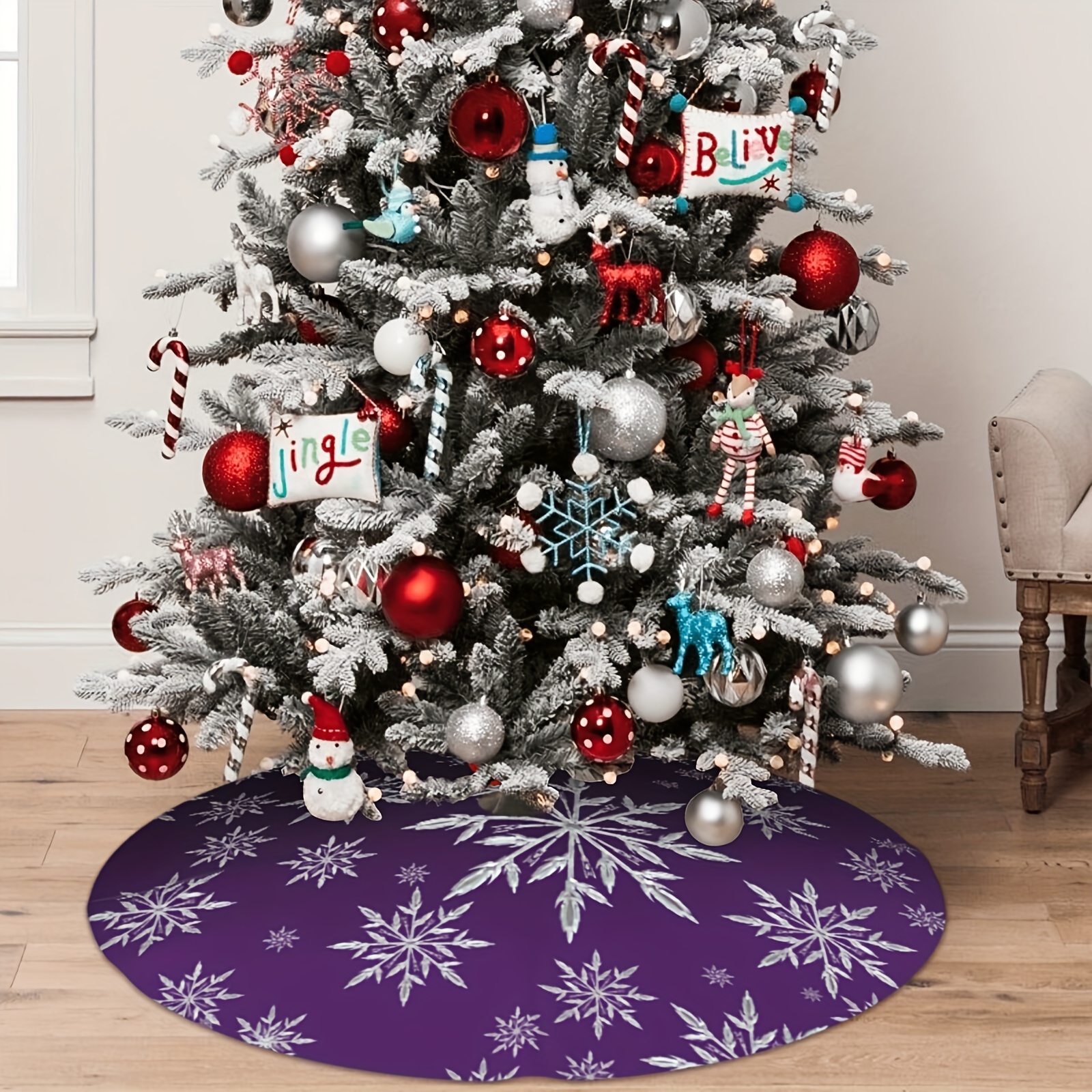 VIKAMA Deep Purple Snowflake P - Family Tree Print บทวิจารณ์และราคา