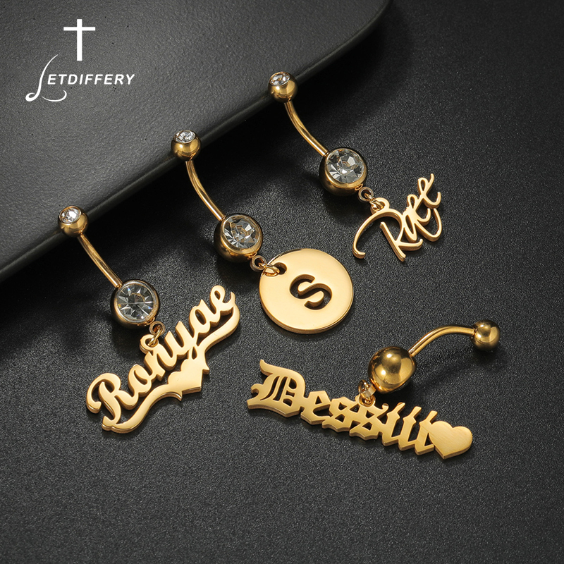 Letdiffery Custom Name Belly B - Initial Ring Custom บทวิจารณ์และราคา