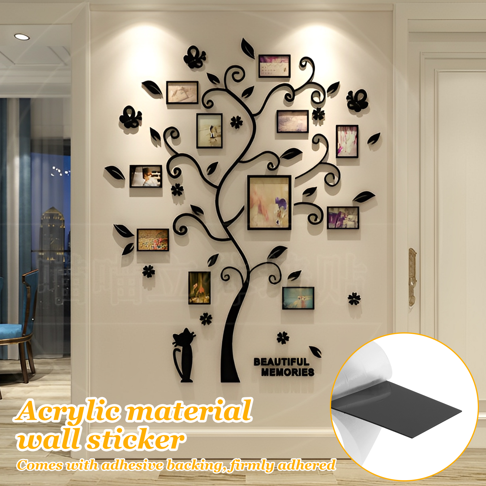 1Pc Picture Frames Tree Acryli - Family Tree Print บทวิจารณ์และราคา