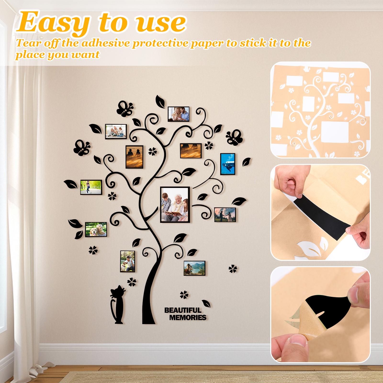 1Pc Picture Frames Tree Acryli - Family Tree Print บทวิจารณ์และราคา
