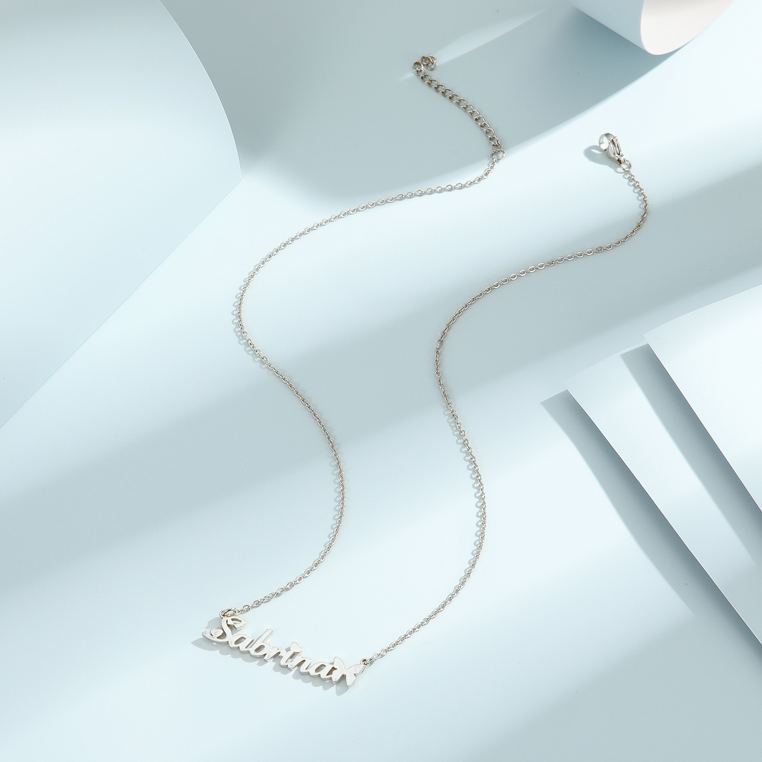 1pc Personalized Butterfly Nam - Name Necklace Custom บทวิจารณ์และราคา
