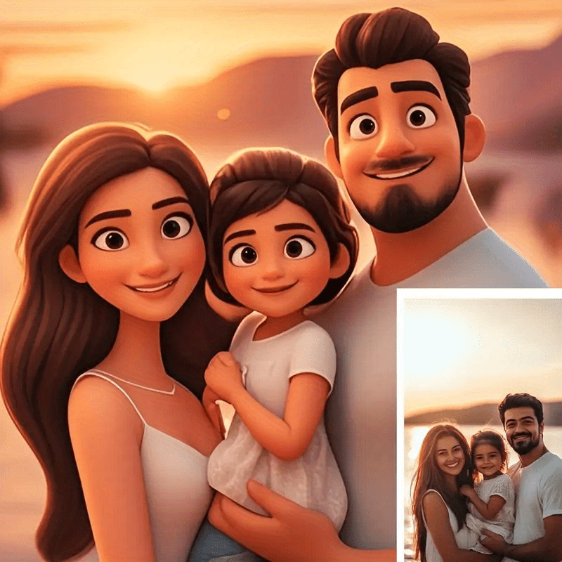 Customizable Cartoon Portrait  - Pet Portrait Custom บทวิจารณ์และราคา