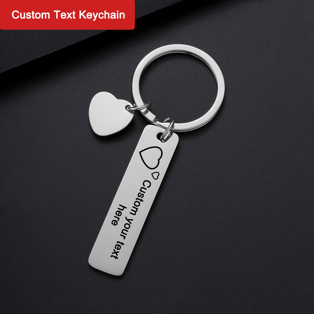 Custom Text Keychain Personali - Initial Ring Custom บทวิจารณ์และราคา