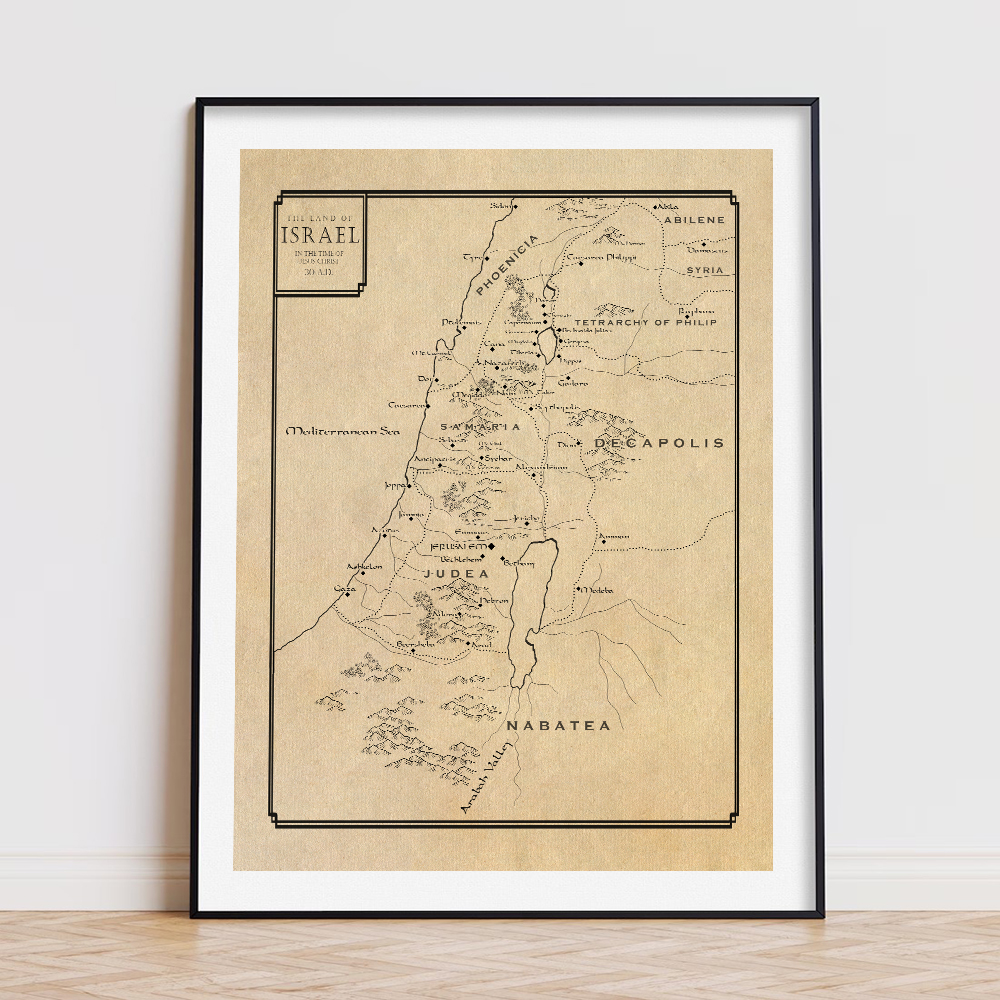 Tel Aviv Map Print Israel City - Custom Star Map บทวิจารณ์และราคา