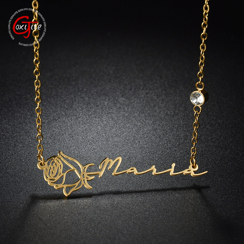 Goxijite Customized Rose Neckl - Birth Flower Necklace บทวิจารณ์และราคา