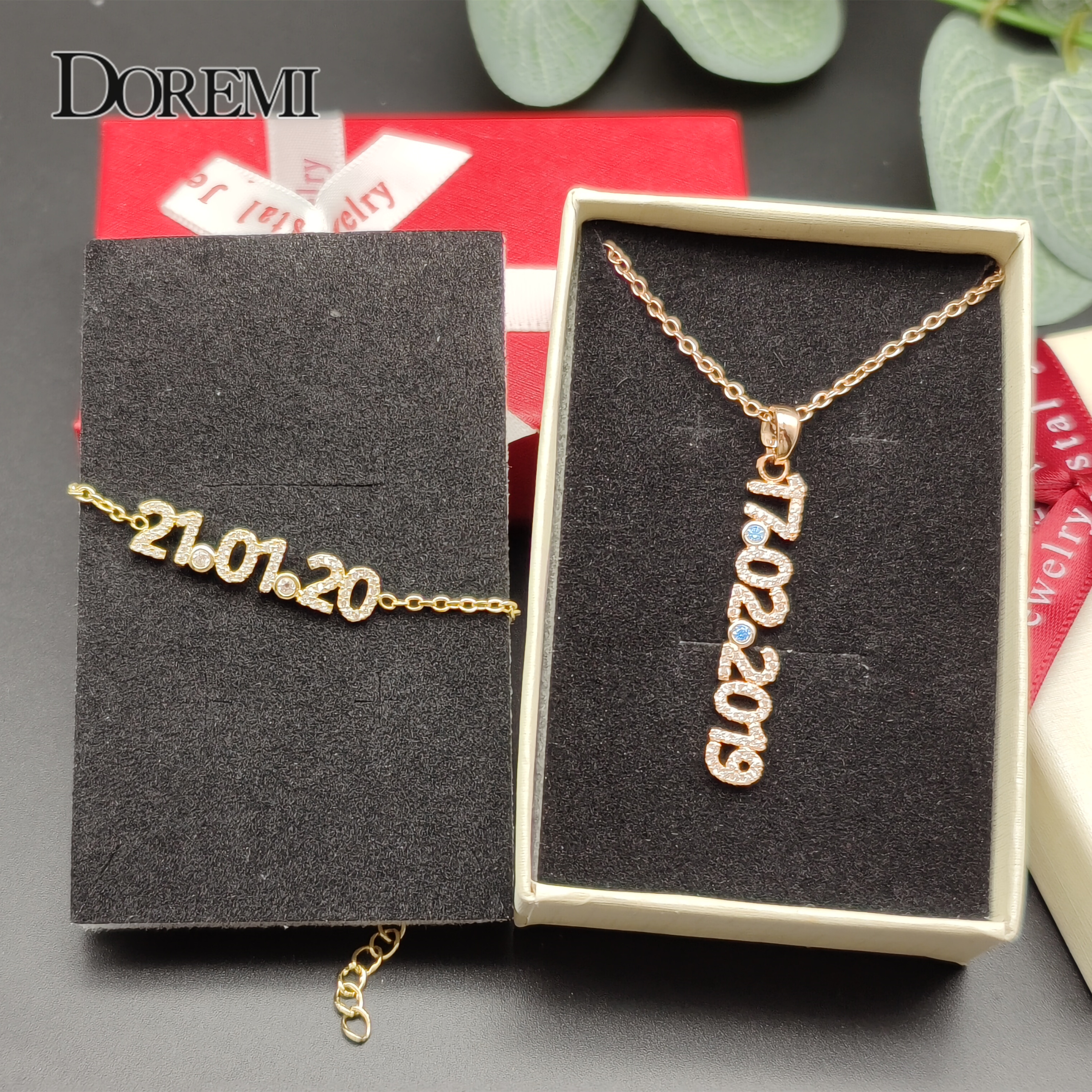DOREMI New Crystal Name set Je - Name Necklace Custom บทวิจารณ์และราคา