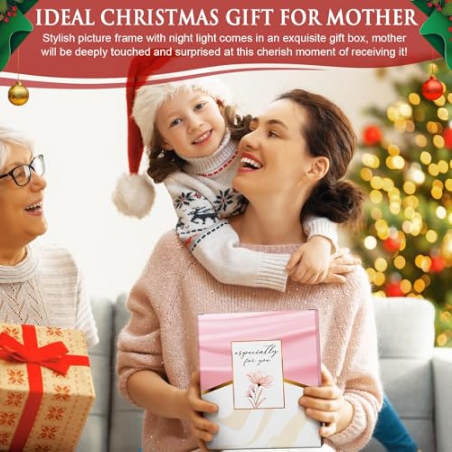 Mom Gifts from Daughters Son C - Engraved Wood Frame บทวิจารณ์และราคา
