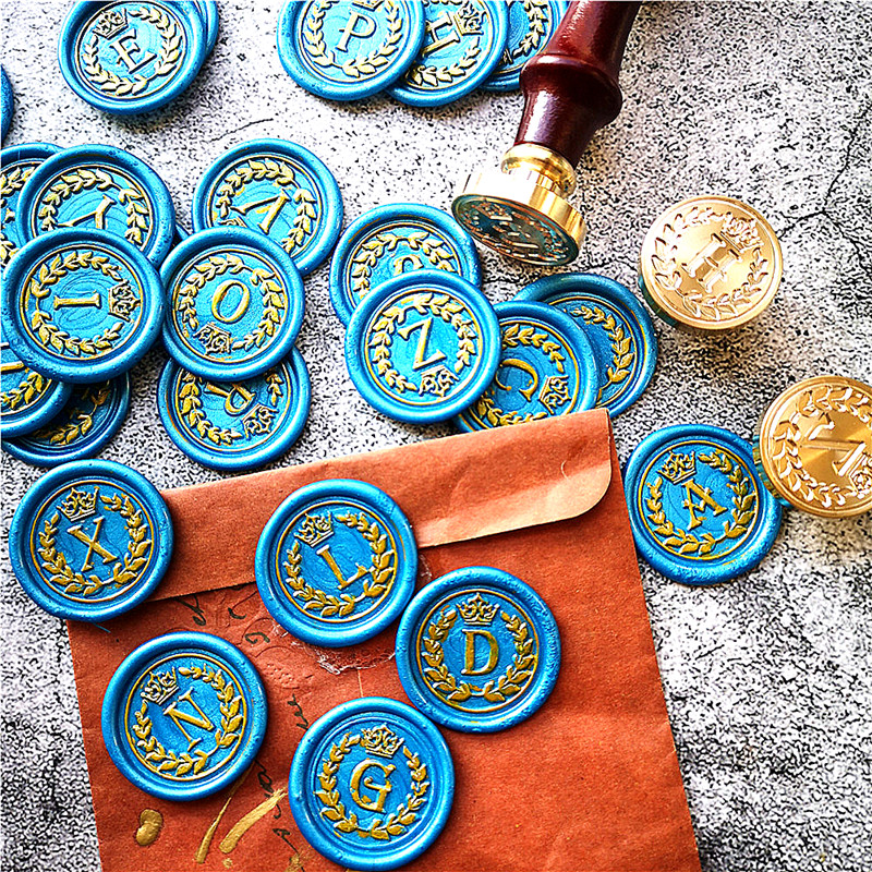 26 Letter A - Z crown Wax Seal - Wax Seal Letter Kit บทวิจารณ์และราคา