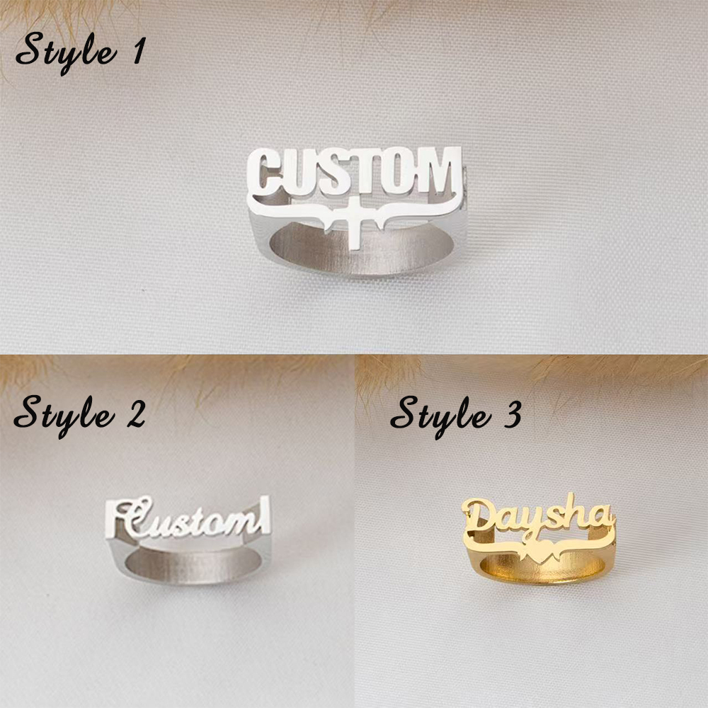 Customized Name Rings, Persona - Initial Ring Custom บทวิจารณ์และราคา
