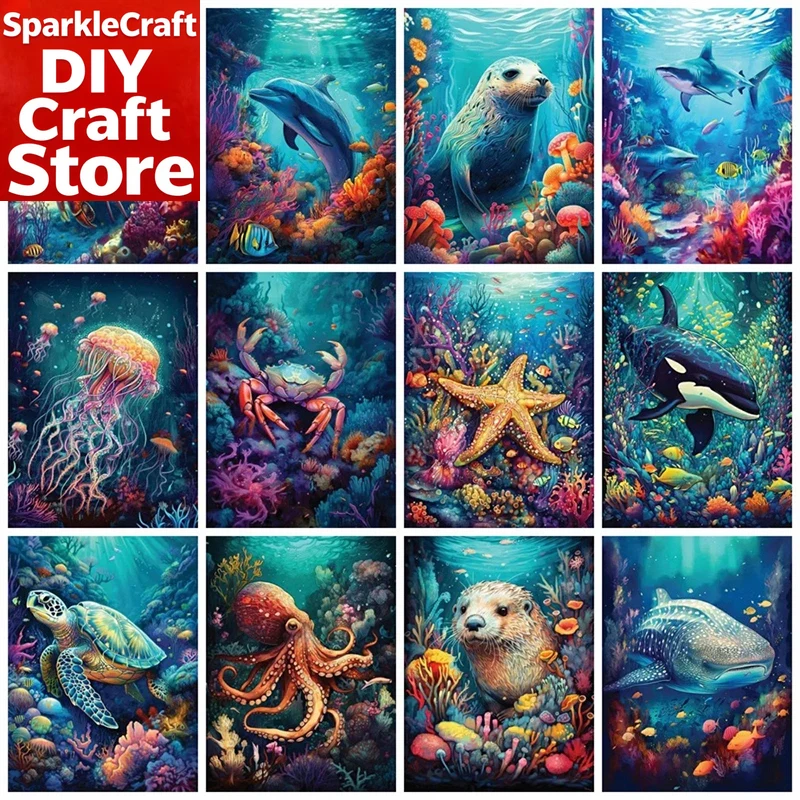 1PC frameless  Full Square Rou - Photo Mosaic Print บทวิจารณ์และราคา