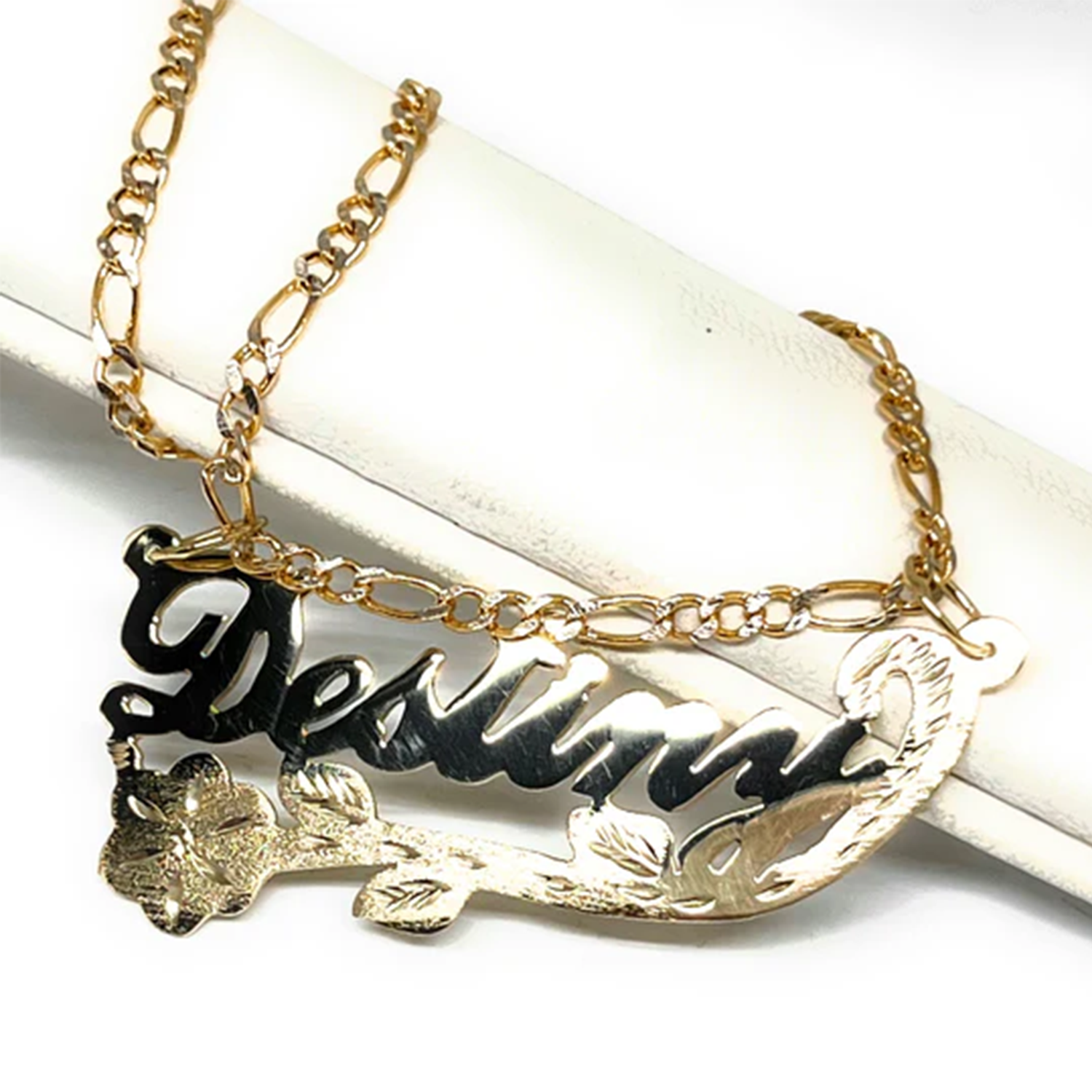 Custom Name Jewelry Retro Styl - Birth Flower Necklace บทวิจารณ์และราคา
