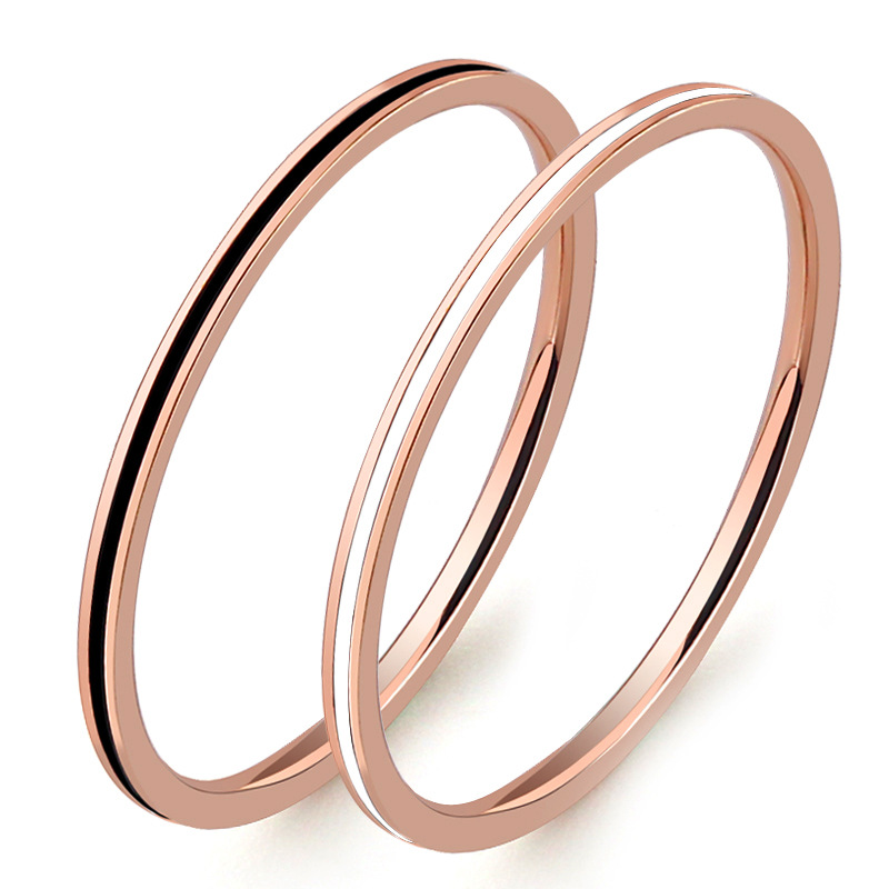 Titanium Steel Rose Gold Color - Initial Ring Custom บทวิจารณ์และราคา