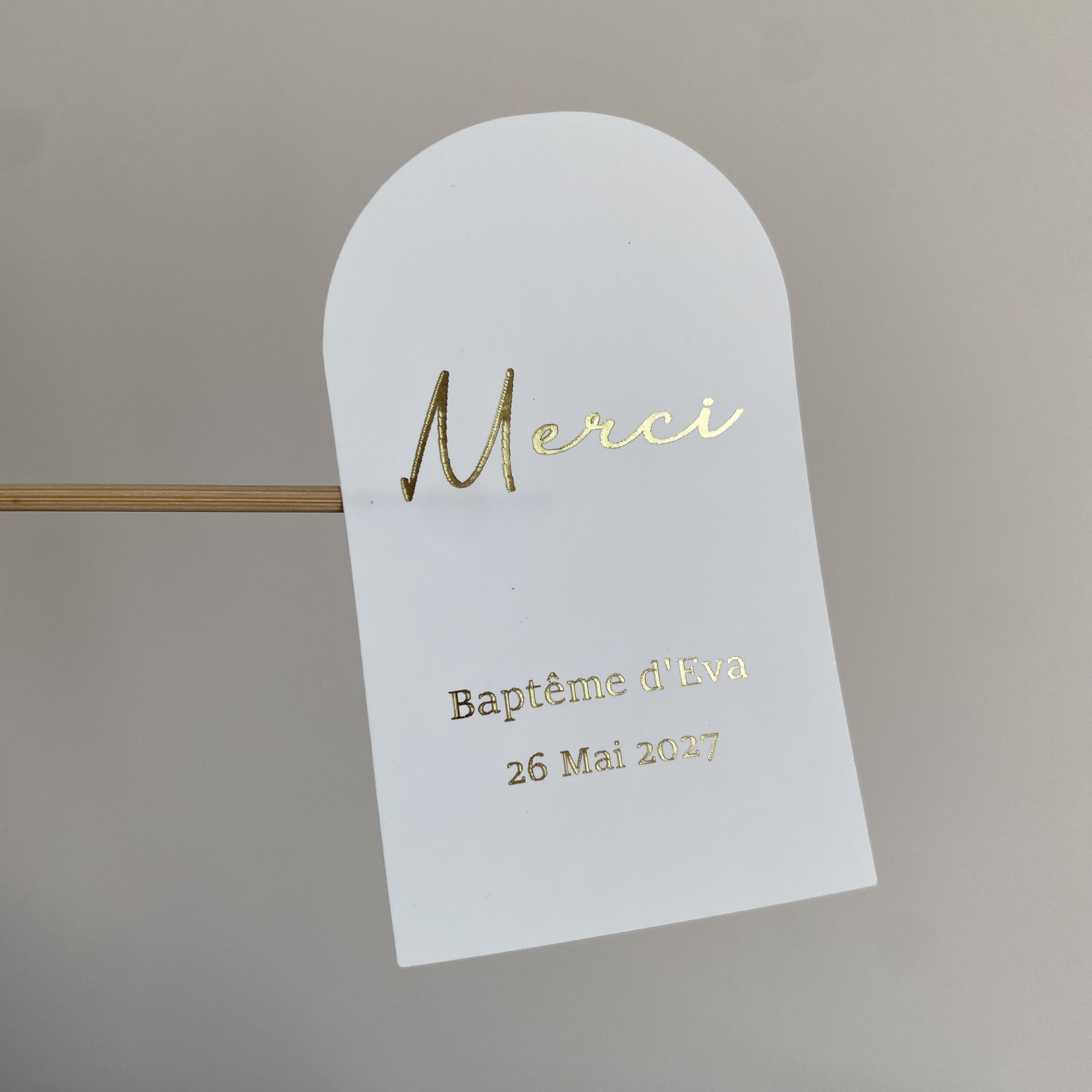 Custom Baptism Candle Merci Th - Personalised Candle Label บทวิจารณ์และราคา