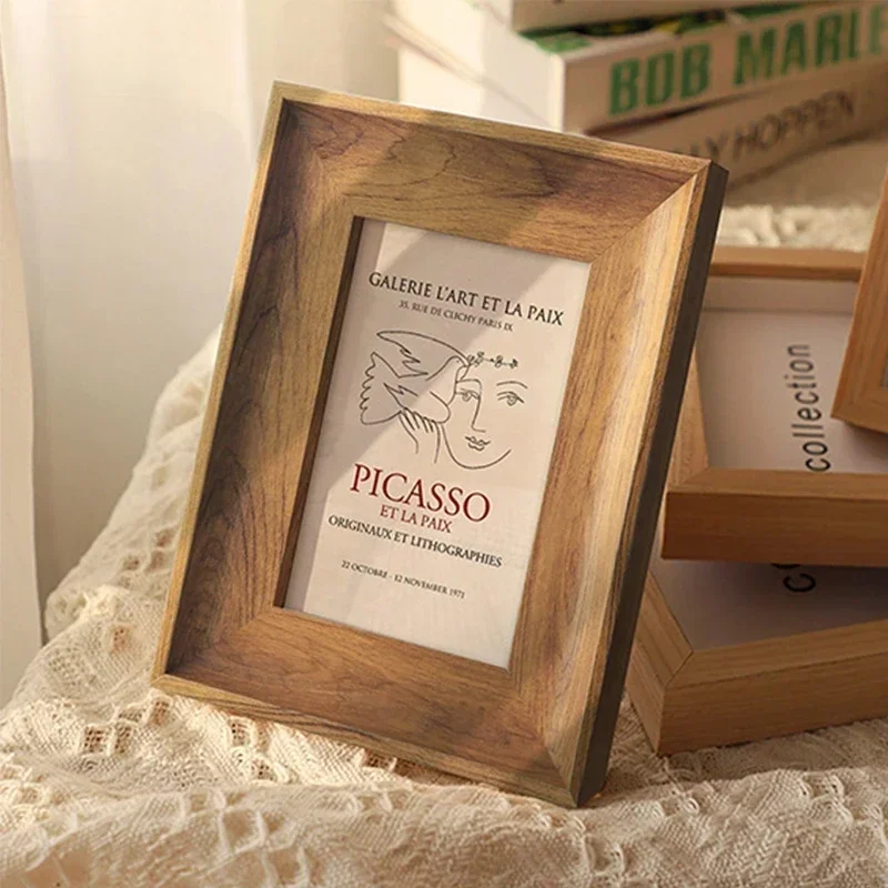Wooden Photo Frame 5/6/7/8/10  - Engraved Wood Frame บทวิจารณ์และราคา