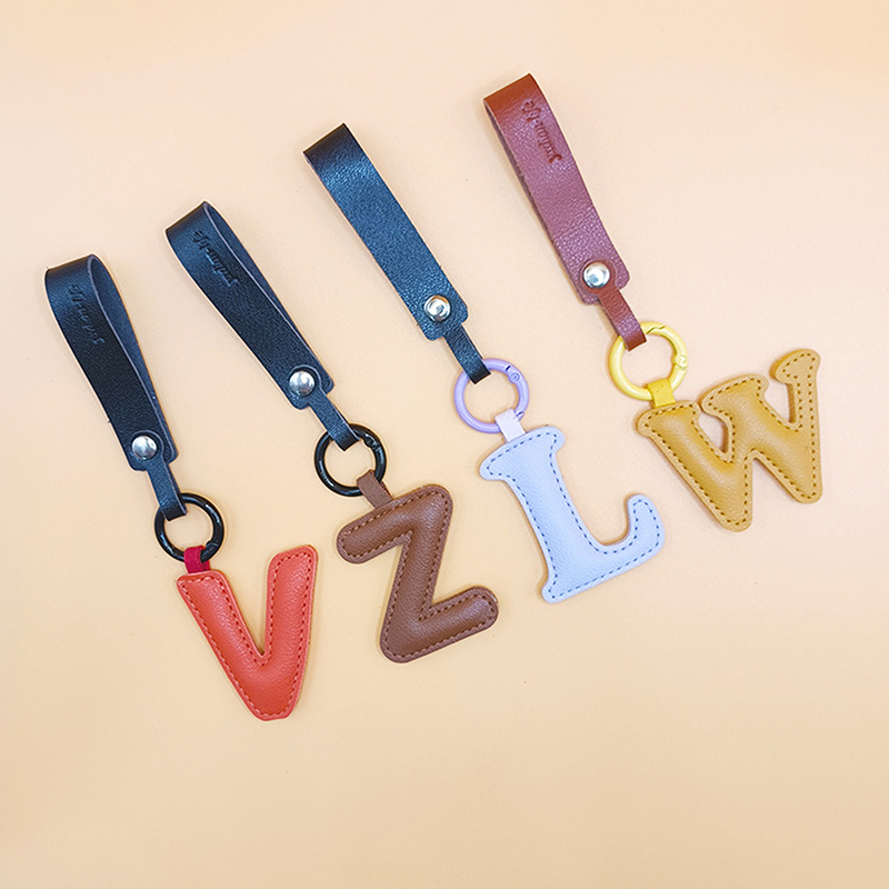 A To Z PU Leather Initial Lett - Monogram Keychain Leather บทวิจารณ์และราคา