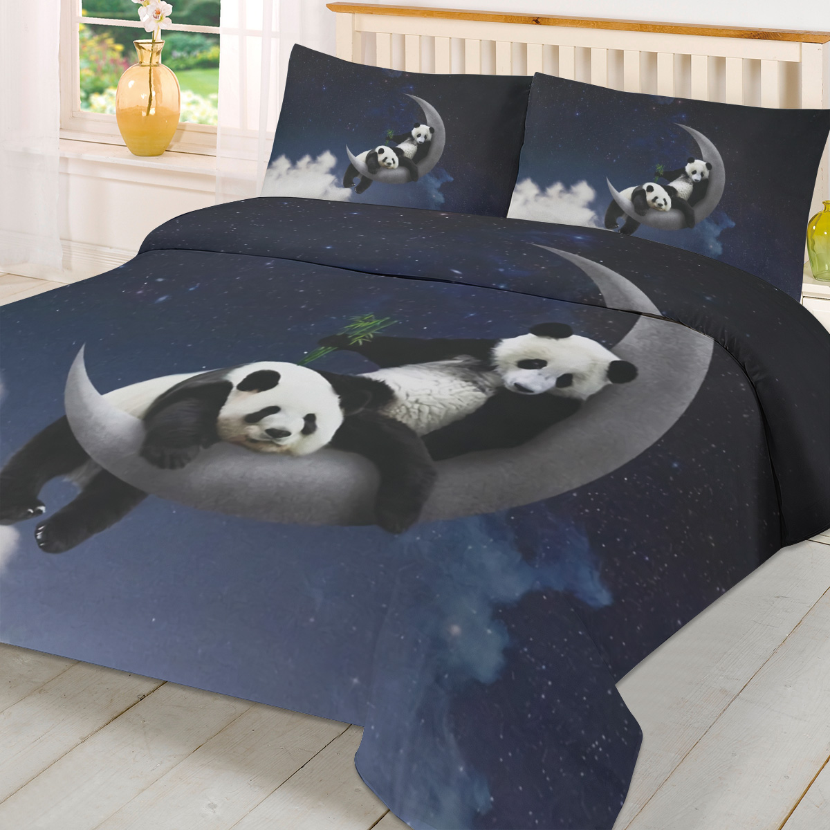 Moon Night Sky Panda Bamboo St - Custom Night Sky บทวิจารณ์และราคา