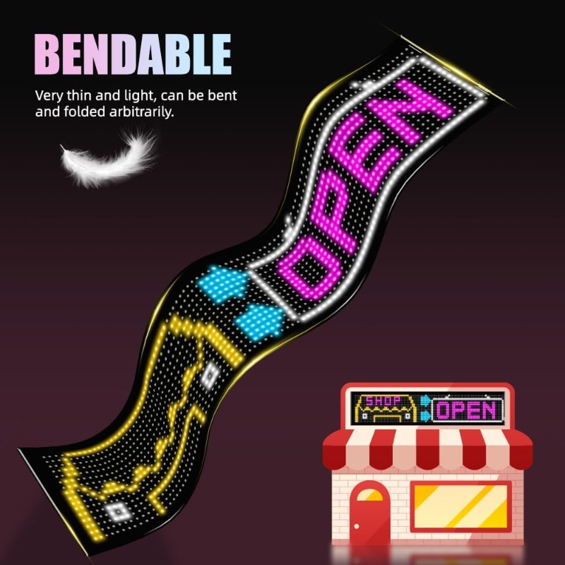 Programmable LED Sign Scrollin - Custom Map Poster บทวิจารณ์และราคา