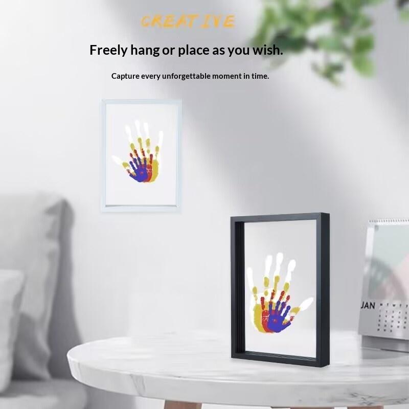 1 Set Family Handprint Photo F - Engraved Wood Frame บทวิจารณ์และราคา