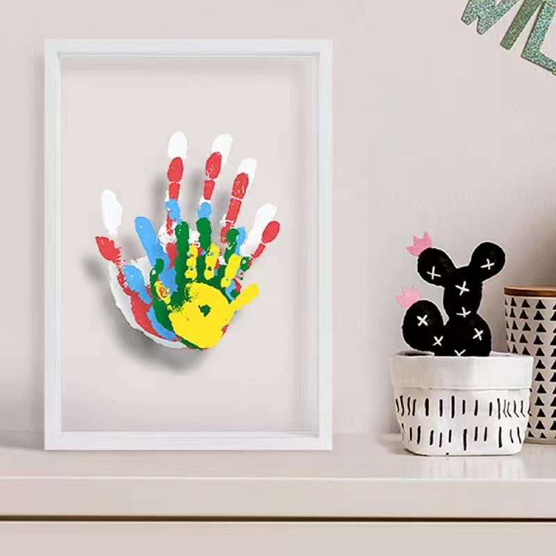 1 Set Family Handprint Photo F - Engraved Wood Frame บทวิจารณ์และราคา