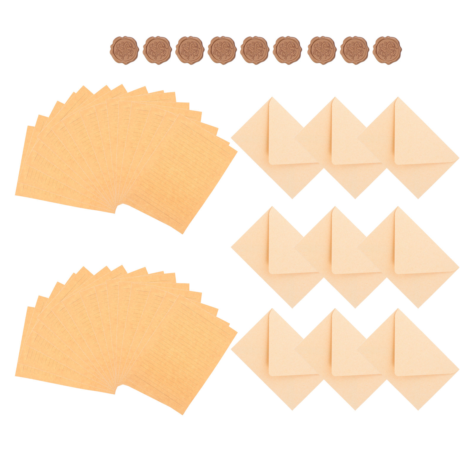 1Set Letter Writing Set Vintag - Wax Seal Letter Kit บทวิจารณ์และราคา