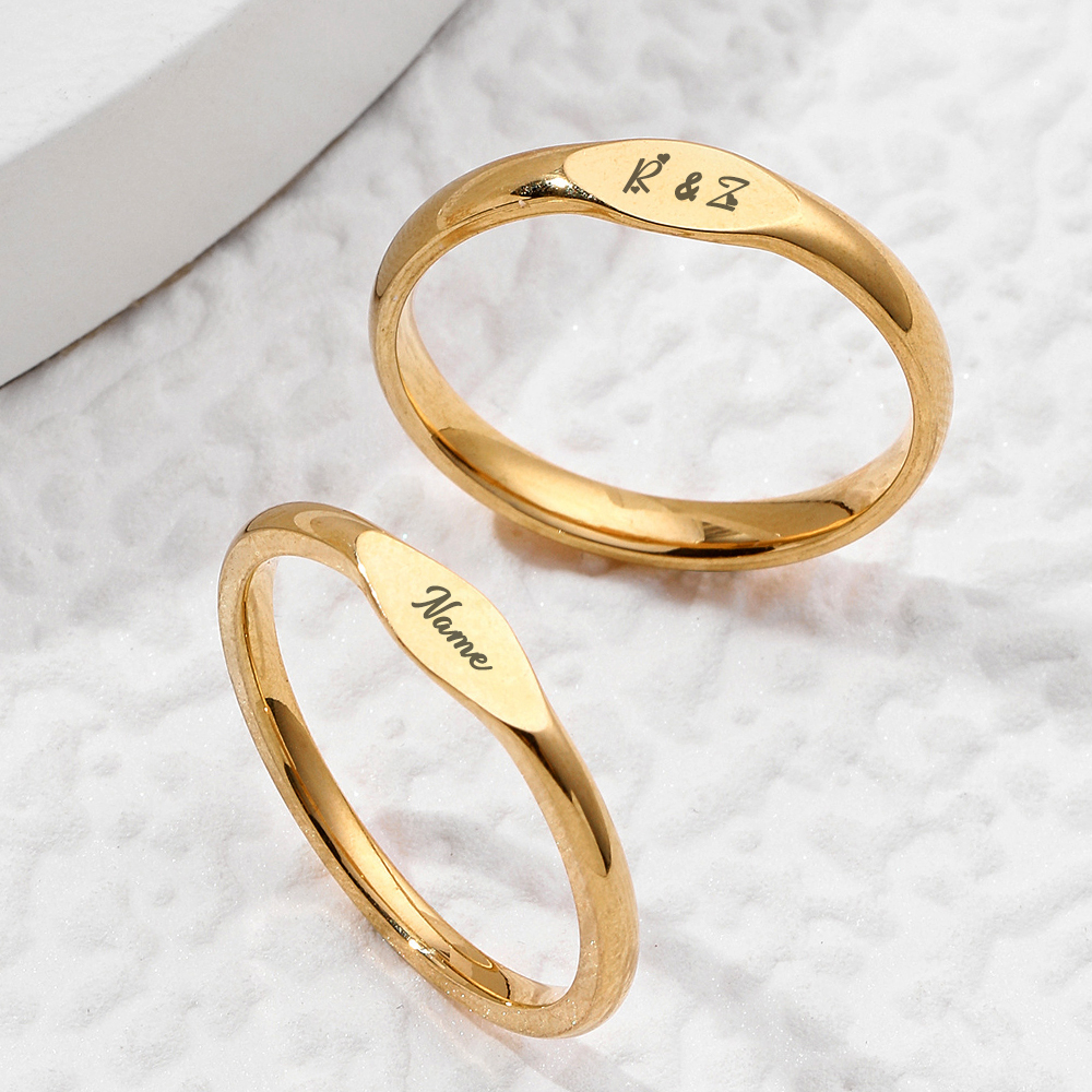 Personalized customized name r - Initial Ring Custom บทวิจารณ์และราคา