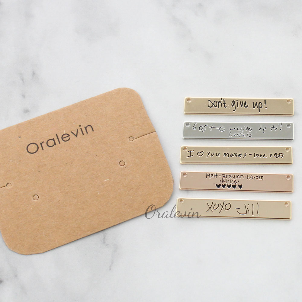 Personalized Custom Actual Han - Handwriting Necklace Bar บทวิจารณ์และราคา