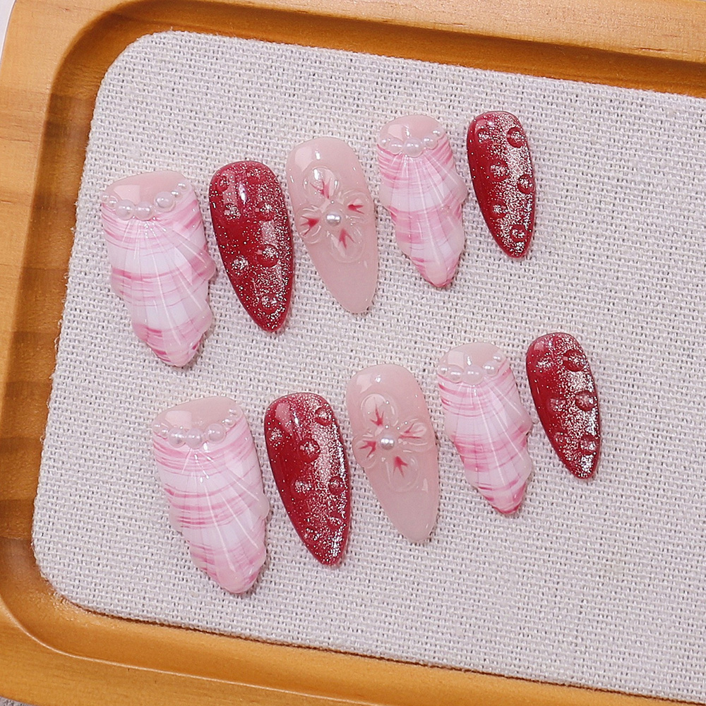 10pcs Medium Almond Handmade P - Pressed Flower Art บทวิจารณ์และราคา