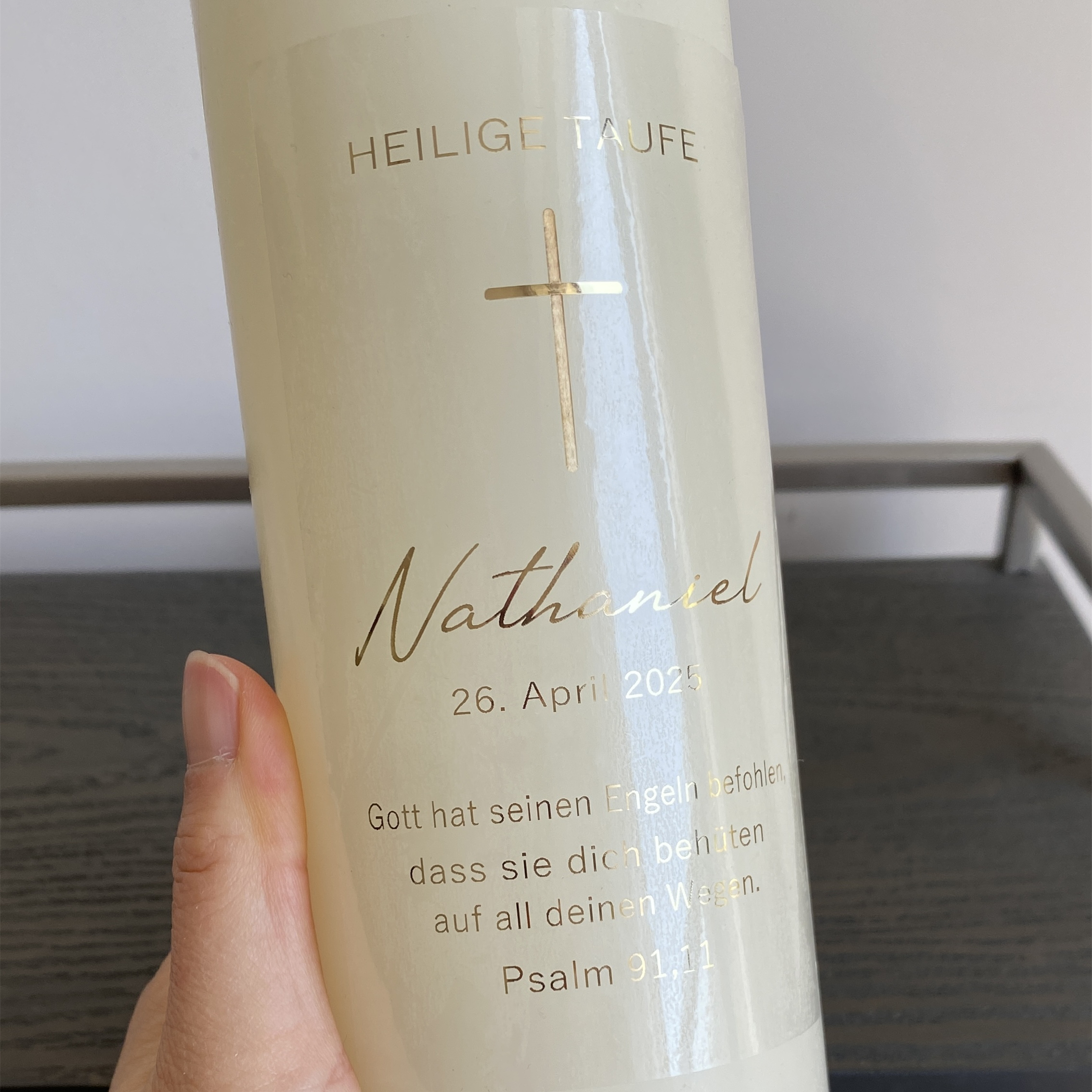 Personalized My Holy Baptism C - Personalised Candle Label บทวิจารณ์และราคา