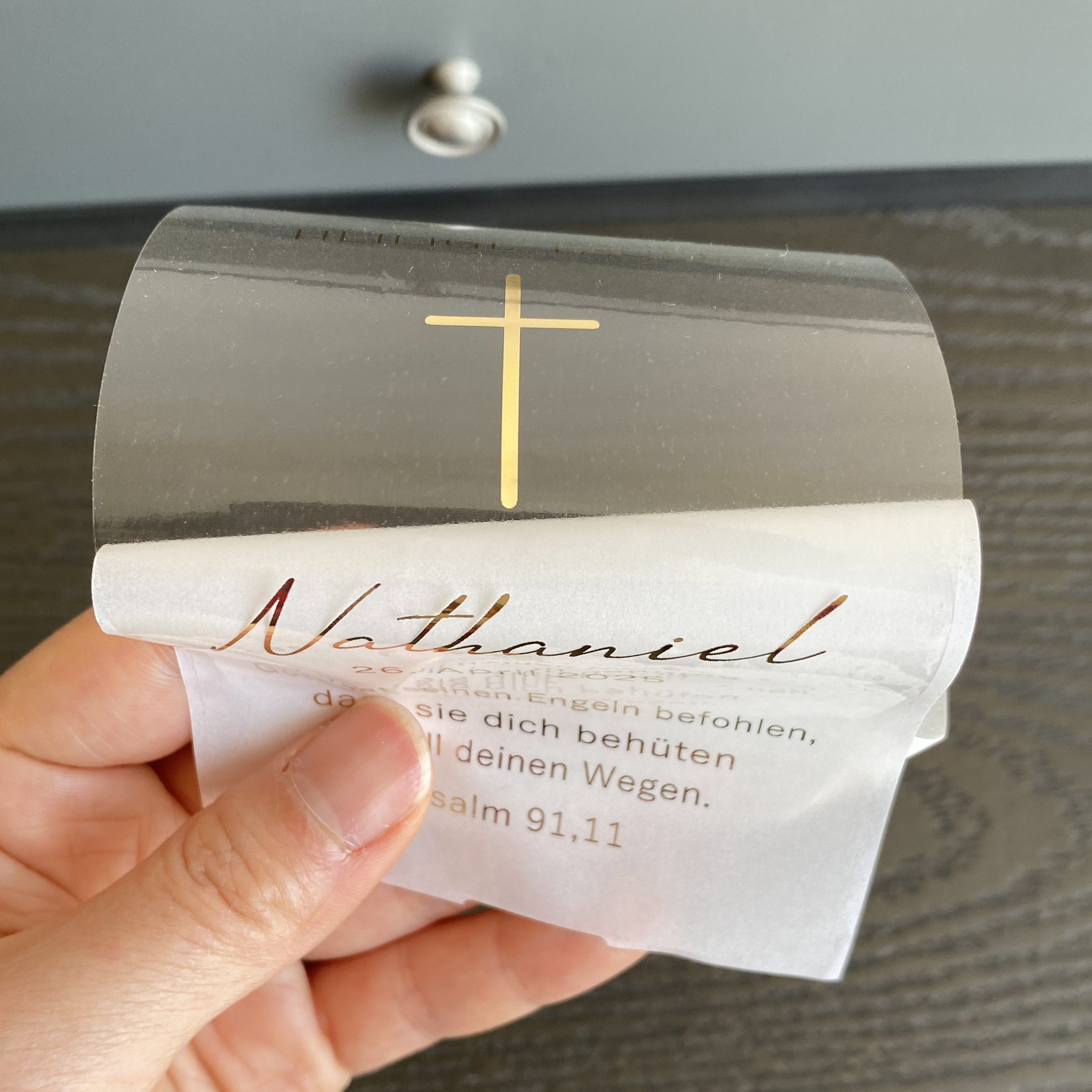 Personalized My Holy Baptism C - Personalised Candle Label บทวิจารณ์และราคา