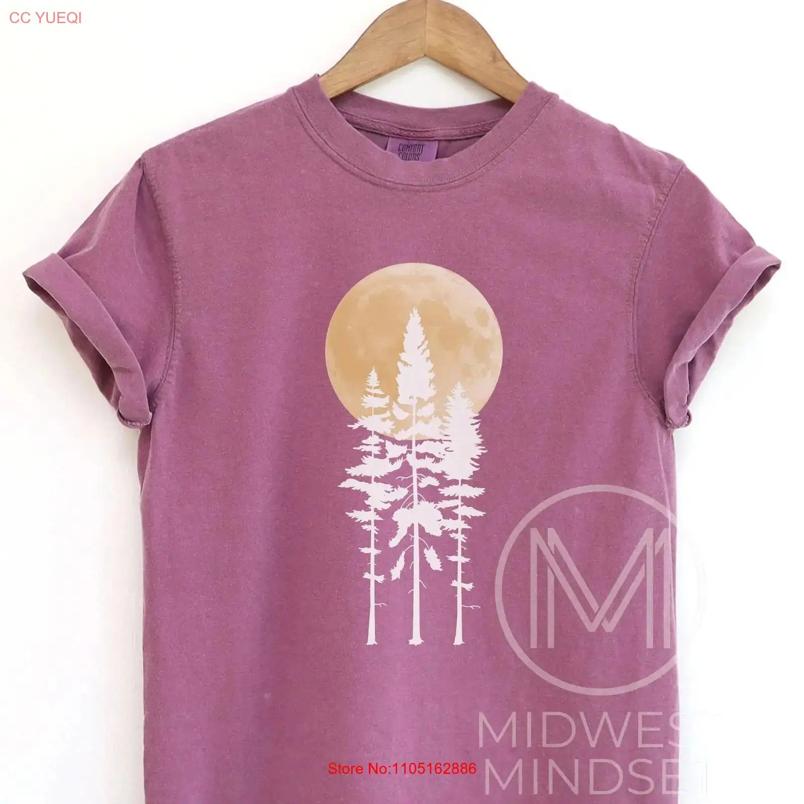 Pine Tree T Shirt Boho Nature  - Family Tree Print บทวิจารณ์และราคา