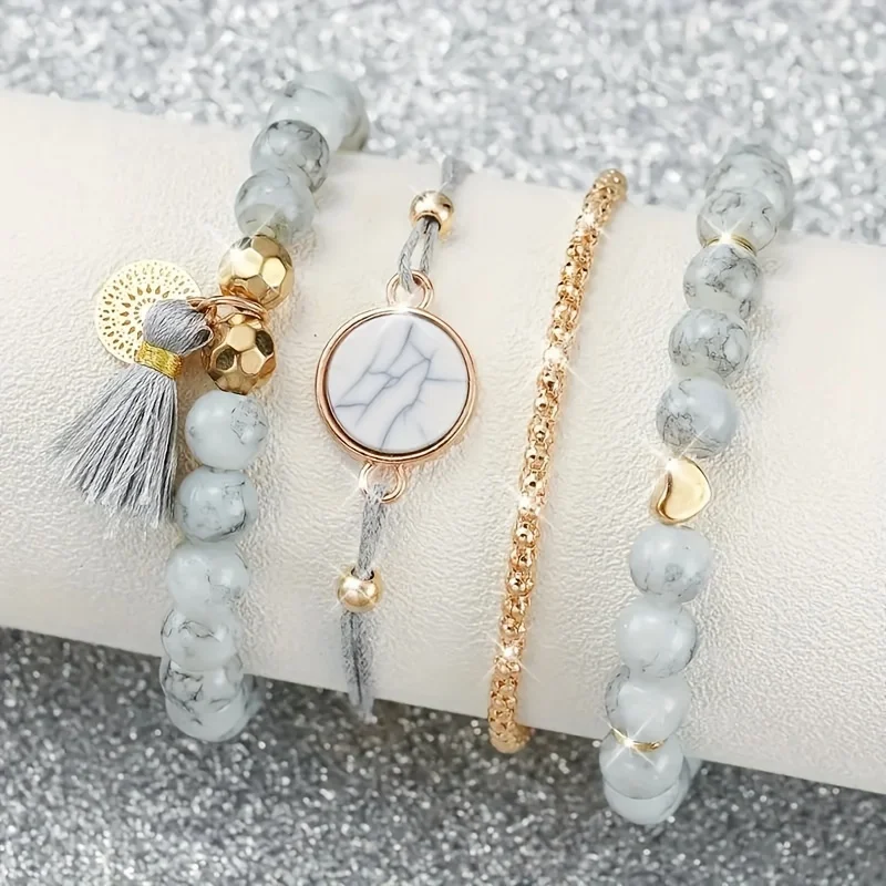 5pcs/Set Chic Women's Quartz W - Coordinates Bracelet บทวิจารณ์และราคา