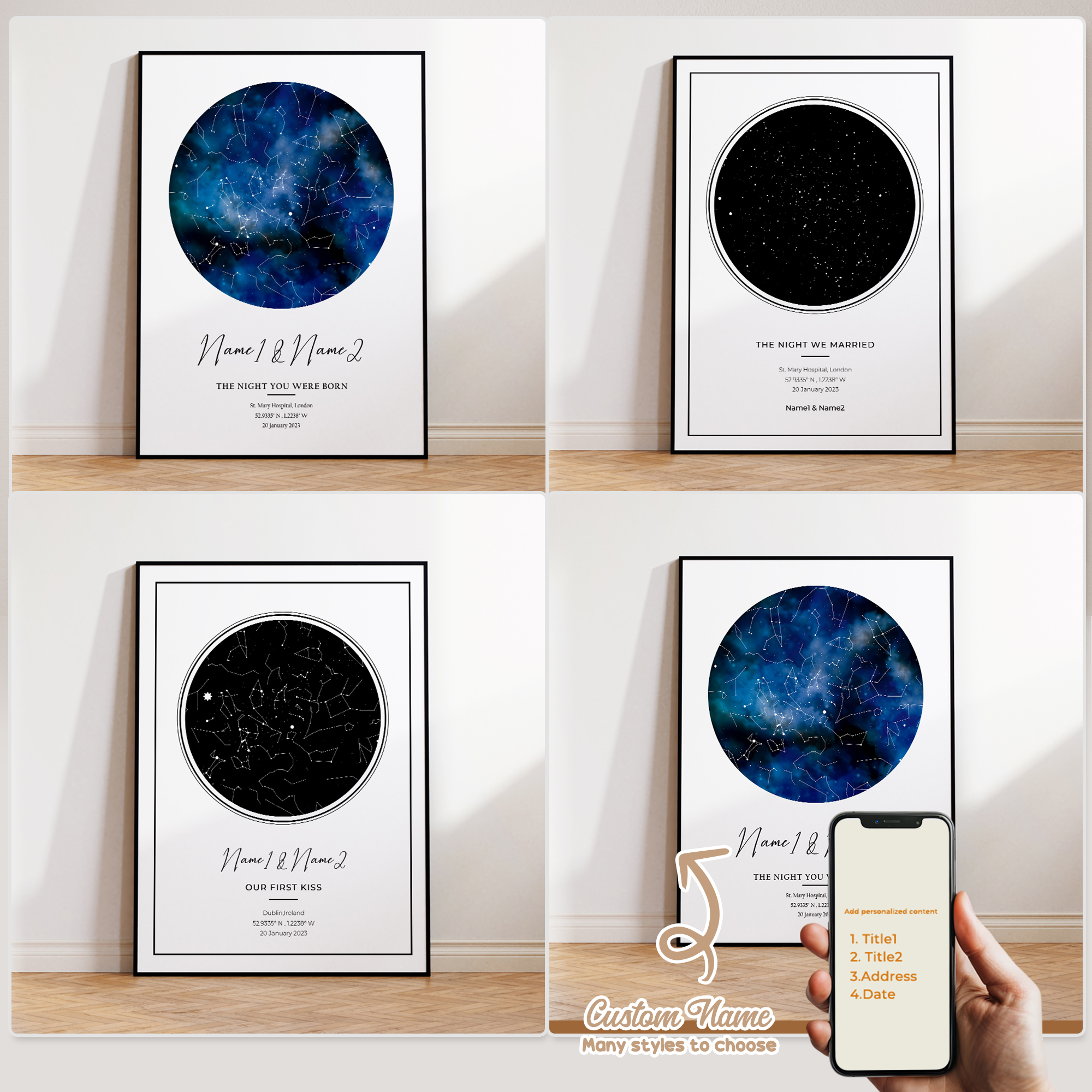 Modern Custom Personalized Nig - Custom Map Poster บทวิจารณ์และราคา