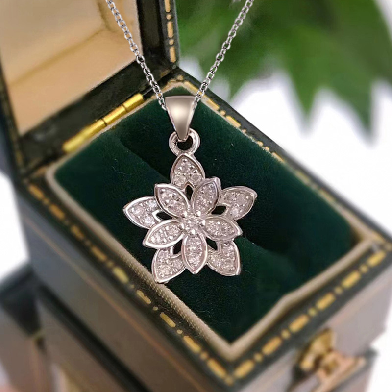 925 Sterling Silver Flower Nec - Birth Flower Necklace บทวิจารณ์และราคา