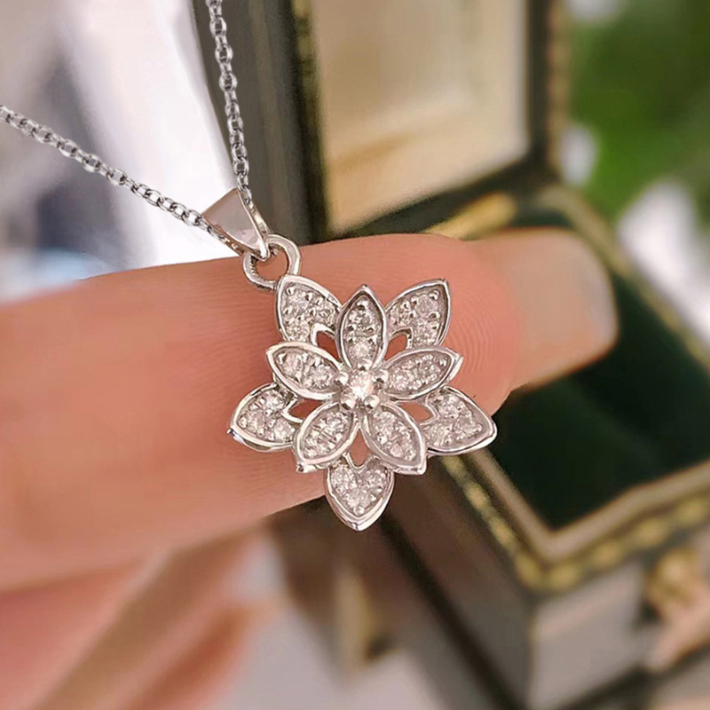 925 Sterling Silver Flower Nec - Birth Flower Necklace บทวิจารณ์และราคา