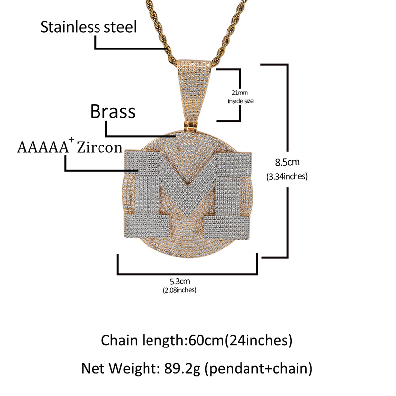 Custom Personality Big Letter  - Name Necklace Custom บทวิจารณ์และราคา