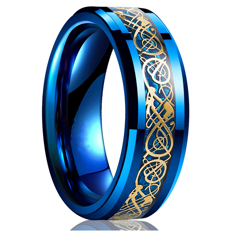 Fashion 8mm Men's Stainless St - Initial Ring Custom บทวิจารณ์และราคา
