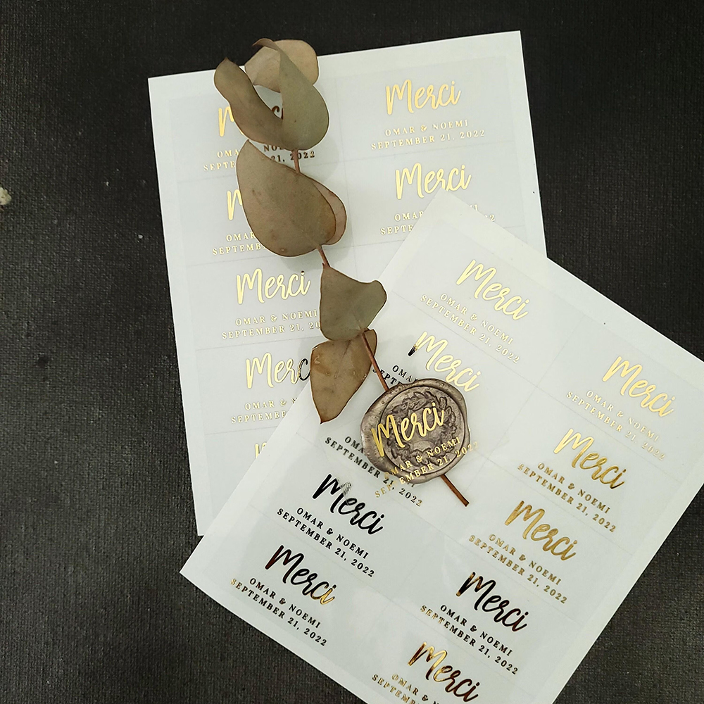 100pcs Custom Transparent Labe - Personalised Candle Label บทวิจารณ์และราคา