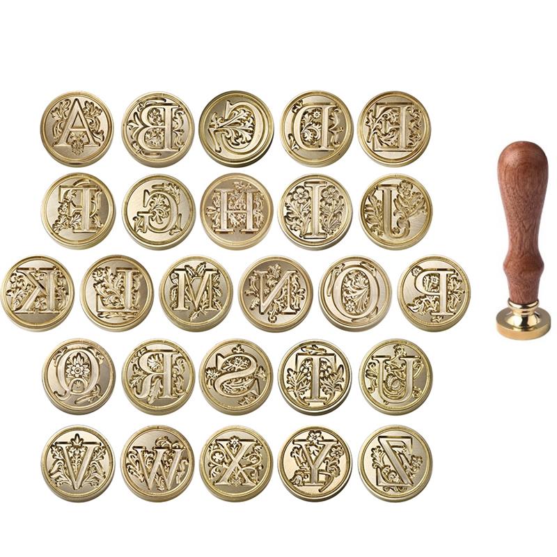 A-Z Vintage Sealed Wax Stamp H - Wax Seal Letter Kit บทวิจารณ์และราคา