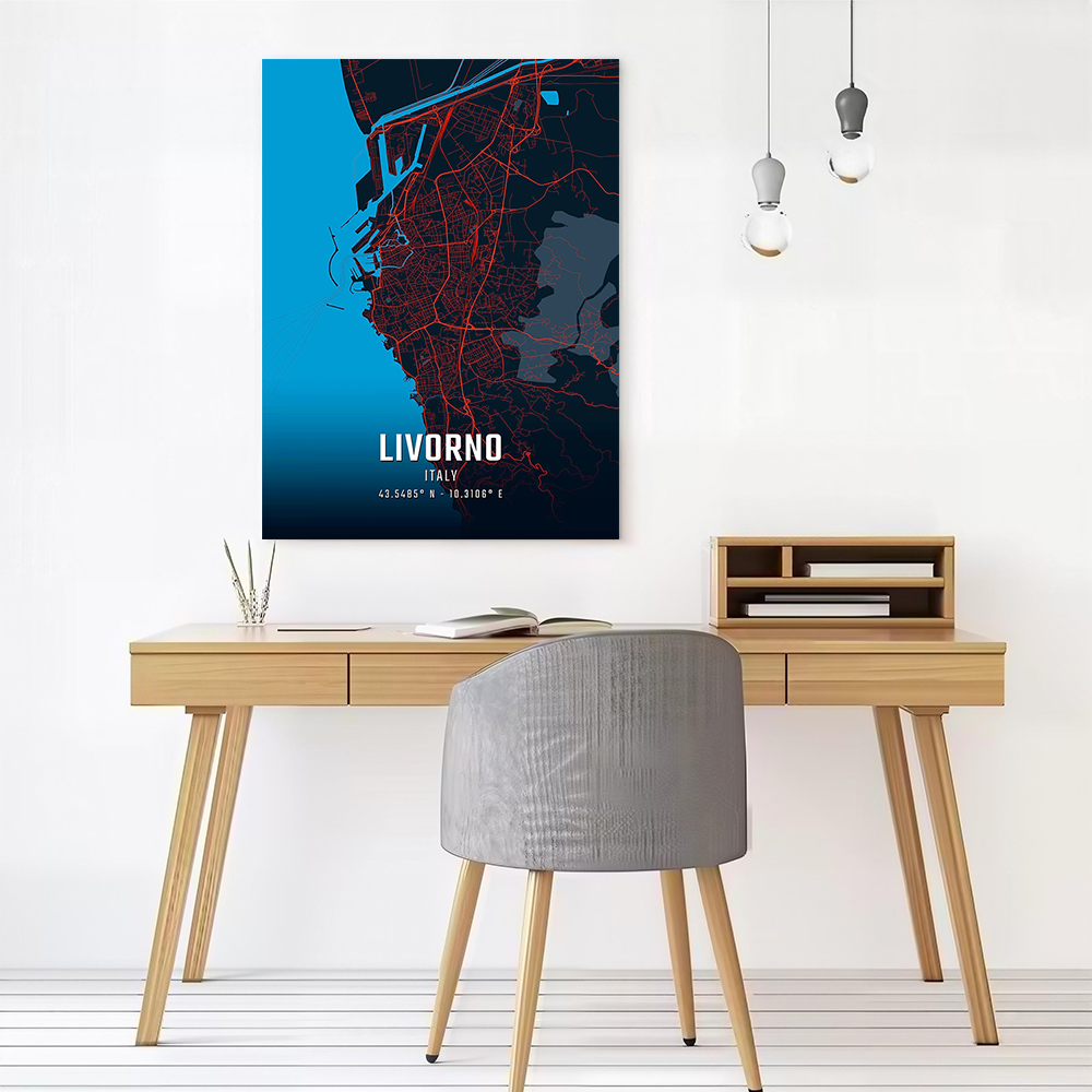 Livorno City Map Printed Canva - Custom Map Poster บทวิจารณ์และราคา