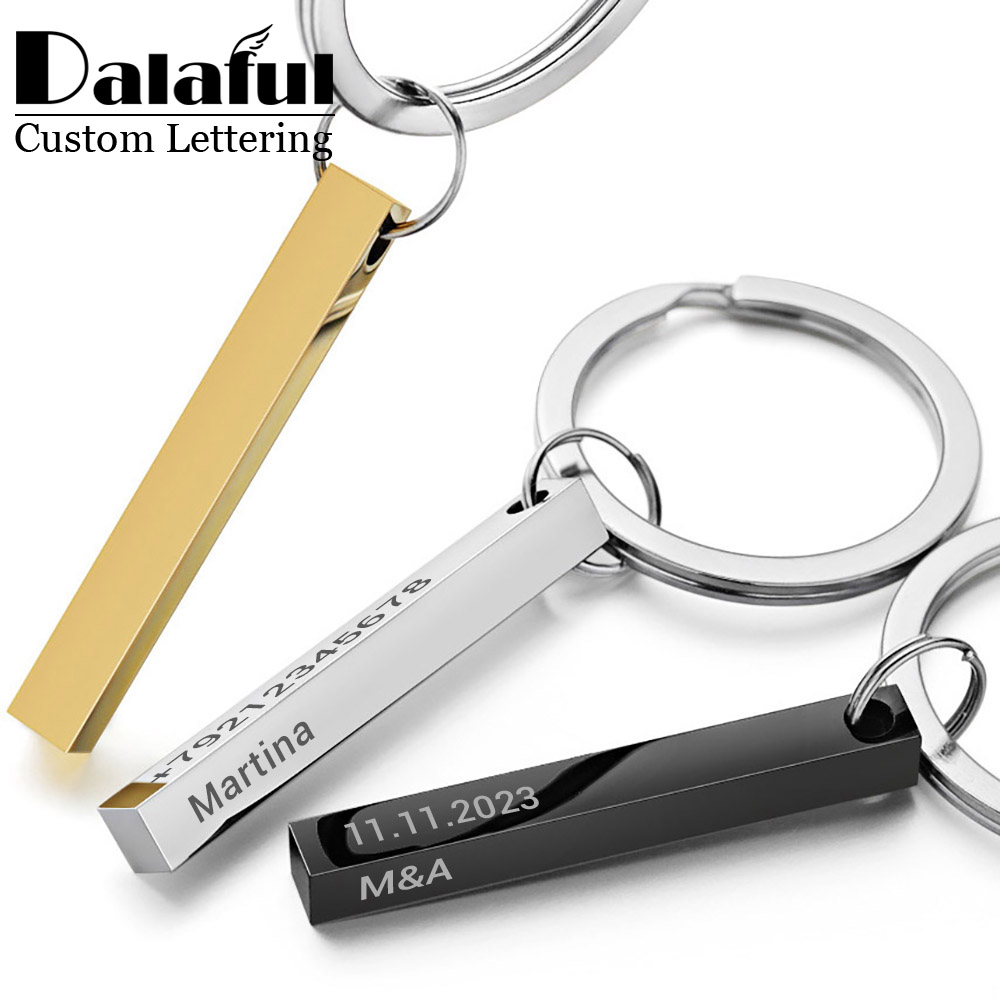 Personalize Keychains 3D Bar S - Initial Ring Custom บทวิจารณ์และราคา