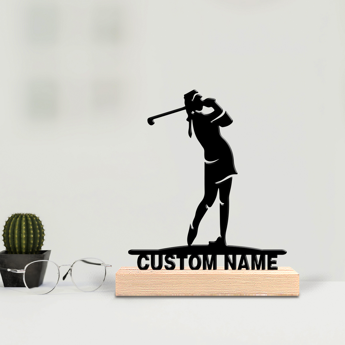 1pc Personalized Custom Golf M - Engraved Wood Frame บทวิจารณ์และราคา
