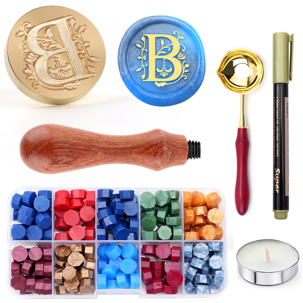 A-Z letter Wax Seal Stamp Kit  - Wax Seal Letter Kit บทวิจารณ์และราคา