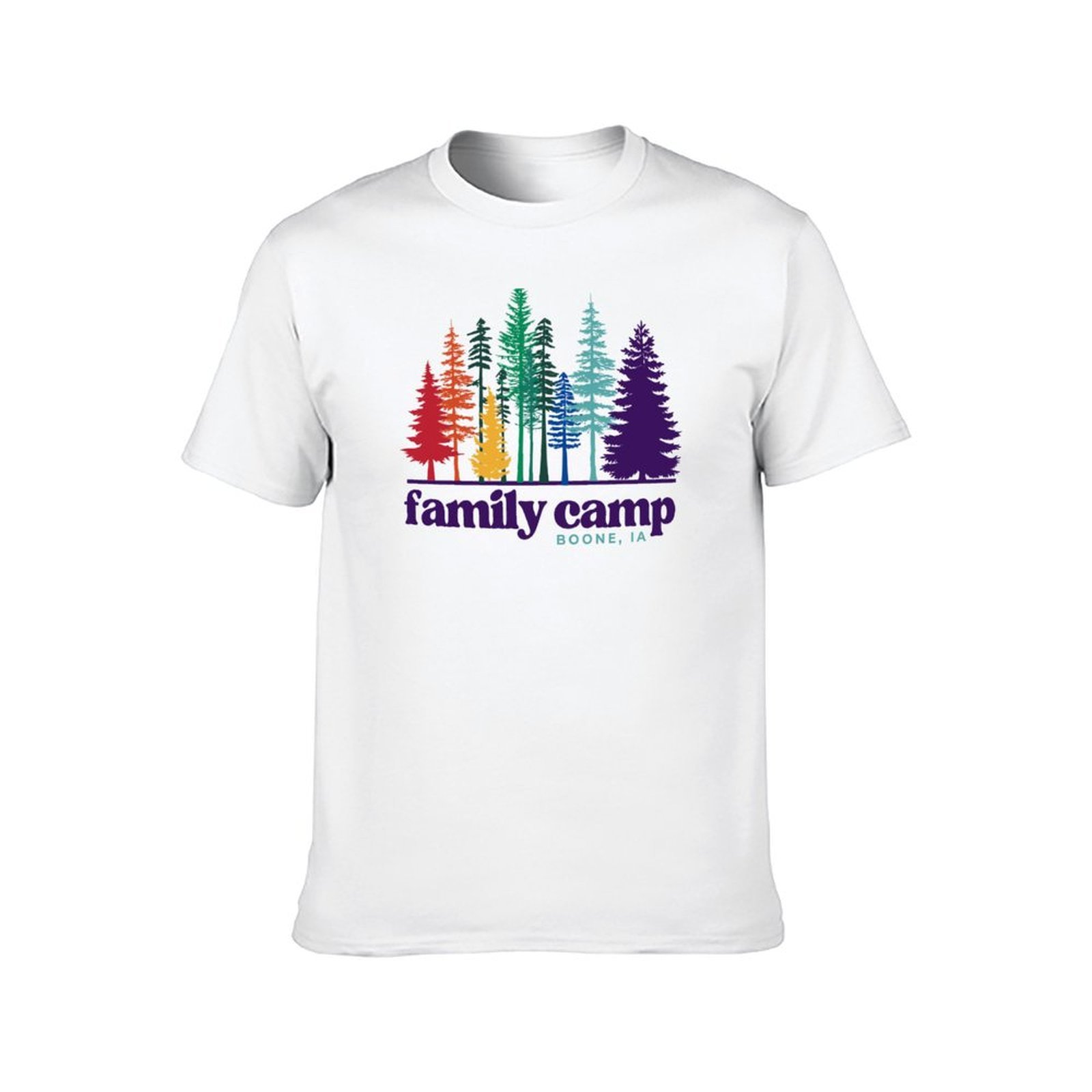 Family Camp Rainbow Trees T-Sh - Family Tree Print บทวิจารณ์และราคา