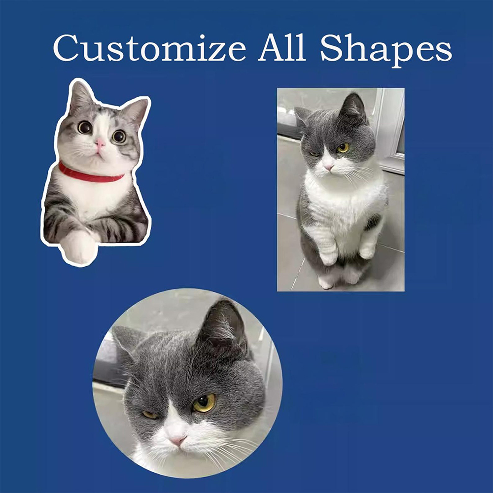 Custom Dog Animal Stickers Fun - Pet Portrait Custom บทวิจารณ์และราคา