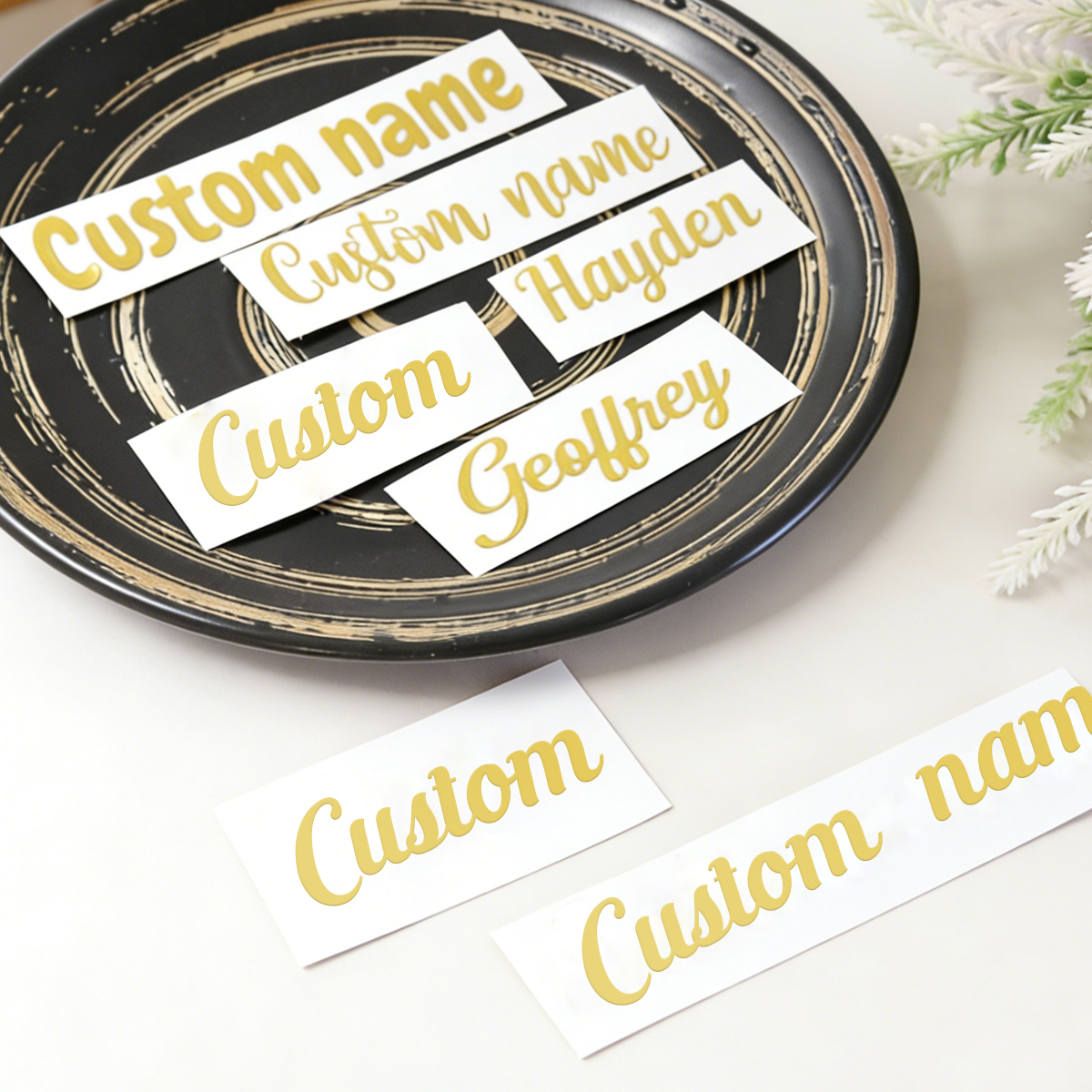 Custom name stickers, custom g - Personalised Candle Label บทวิจารณ์และราคา
