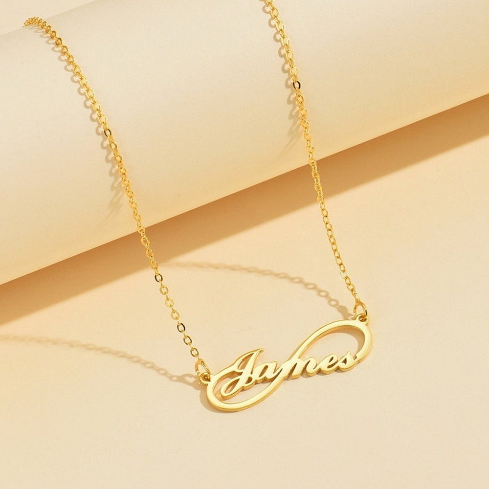 Custom Infinity Name Necklace  - Birth Flower Necklace บทวิจารณ์และราคา