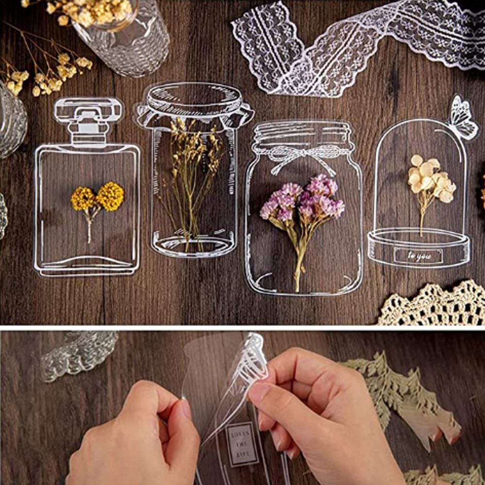30Pcs Transparent Dried Flower - Dried Flower Bookmark บทวิจารณ์และราคา
