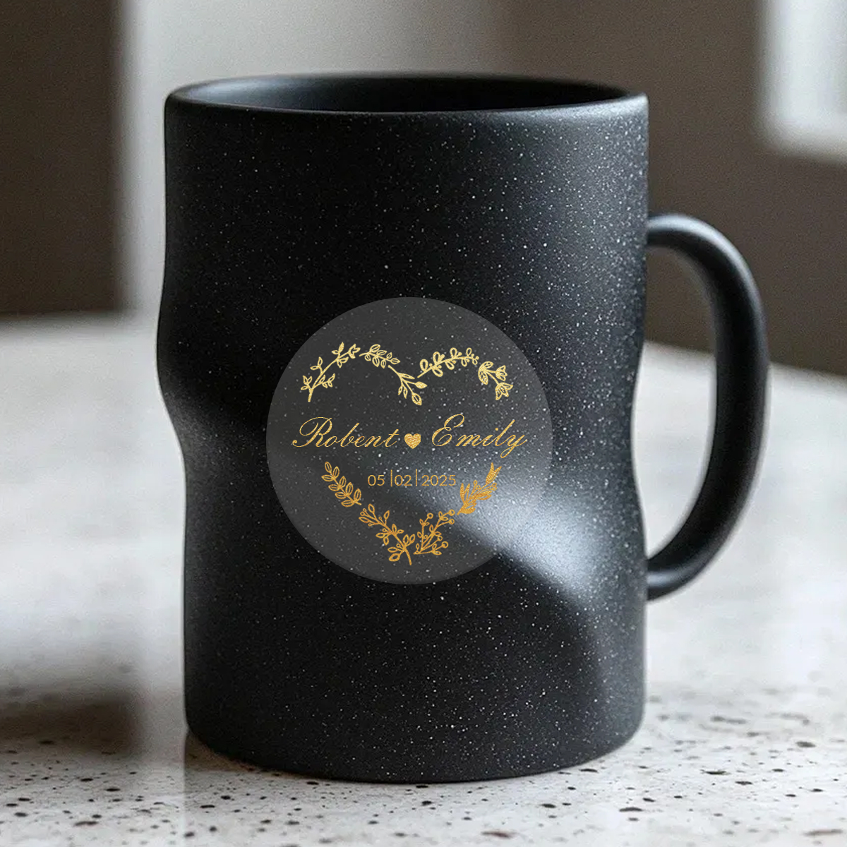 Custom gold foil wedding stick - Personalised Candle Label บทวิจารณ์และราคา